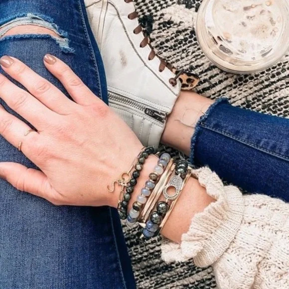 Stella and Dot | Renegade Beaded Stretch Bracelet - Picture 6 of 6